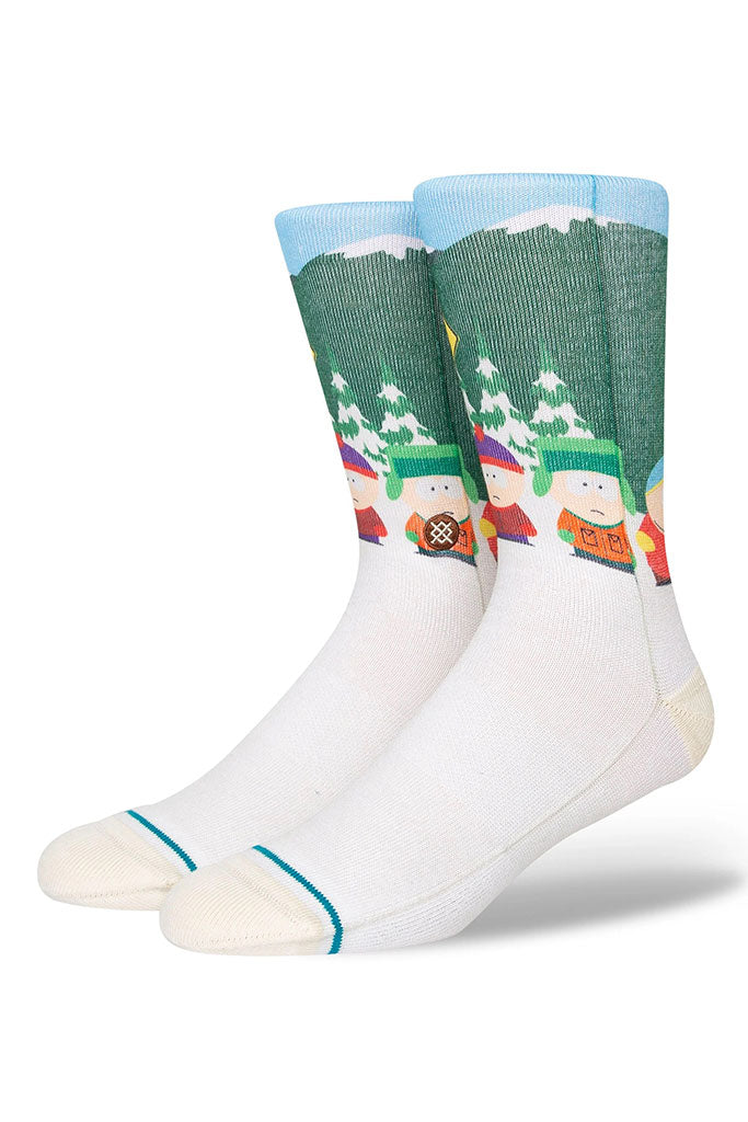 Calcetines STANCE BUS STOP CREW SOCKS Vintage White (SOUTH PARK Collection)