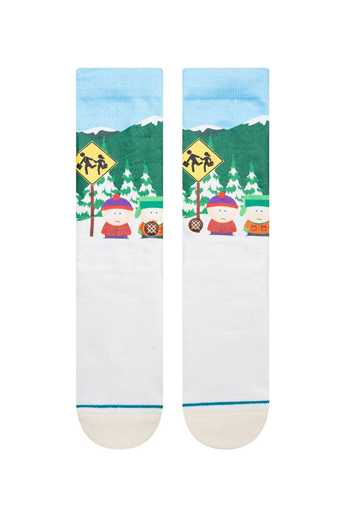 Calcetines STANCE BUS STOP CREW SOCKS Vintage White (SOUTH PARK Collection)