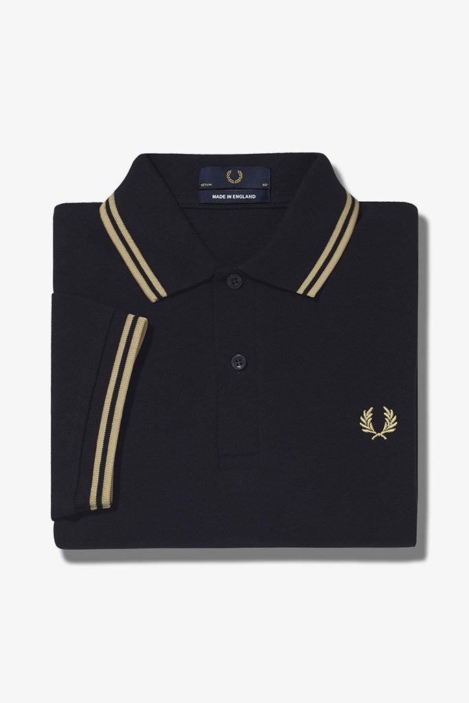 Polo Mujer FRED PERRY TWIN TIPPED WOMEN SHIRT Black/Champagne/Champagne