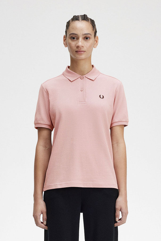 Polo Mujer FRED PERRY WOMEN TENNIS SHIRT Dusty Rose Pink/Black