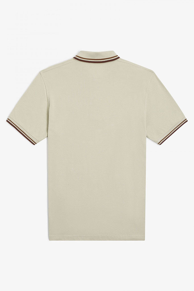 Polo Hombre FRED PERRY TWIN TIPPED MEN SHIRT Wiskey Brown