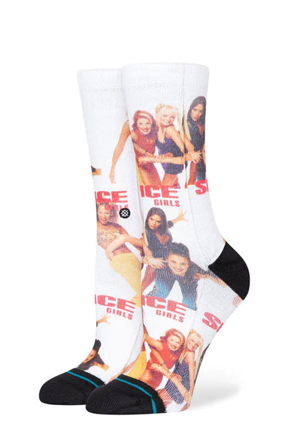 Calcetines Mujer STANCE FRIENDSHIP NEVER ENDS CREW SOCKS White (SPICE GIRLS Collection)