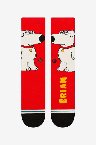 Calcetines STANCE FAMILY GUY THE DOG CREW SOCK Red