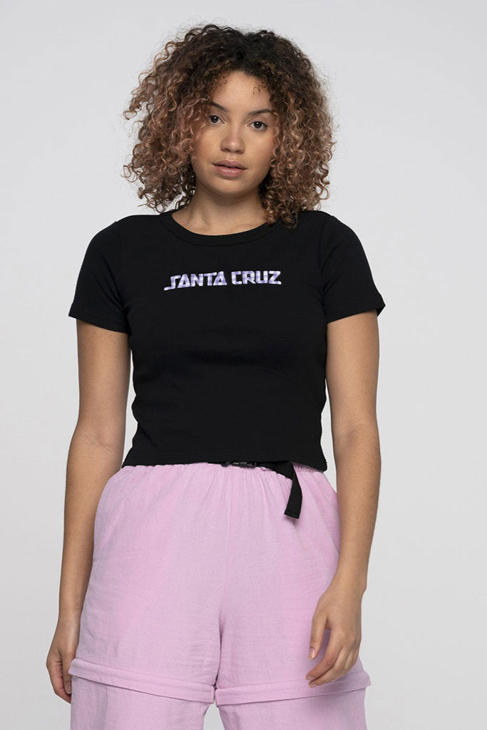 Camiseta Mujer SANTA CRUZ GINGHAM ARCH STRIP WOMEN TEE Black