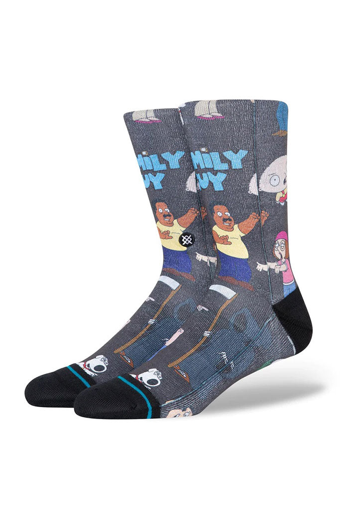 Calcetines STANCE FAMILY GUY CREW SOCK Black