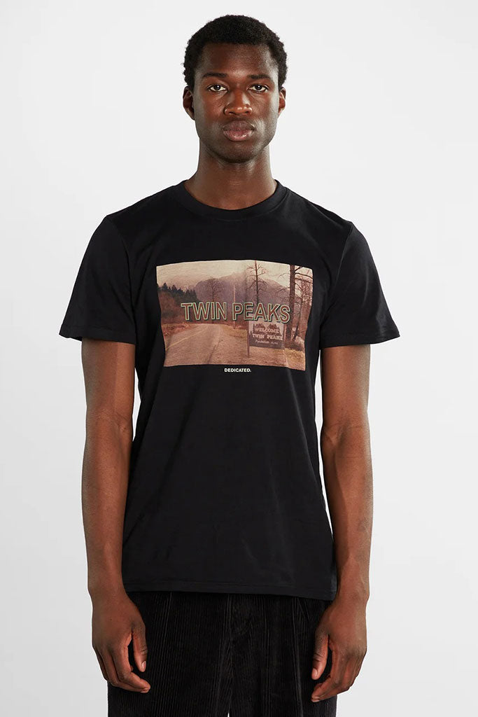 Camiseta Hombre DEDICATED STOCKHOLM INTRO MEN TEE Black (TWIN PEAKS Collection)