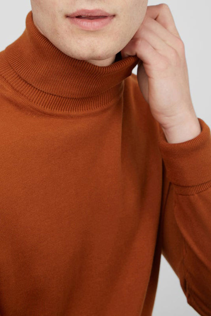 Sweater Hombre BEN SHERMAN SIGNATURE KNIT ROLL NECK MEN Caramel