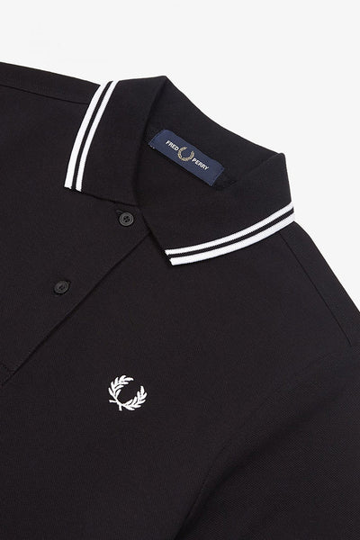 Vestido FRED PERRY TWIN TIPPED DRESS Black/White/White