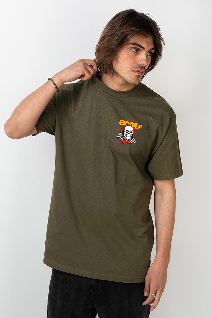Camiseta Hombre POWELL PERALTA RIPPER TEE Military Green