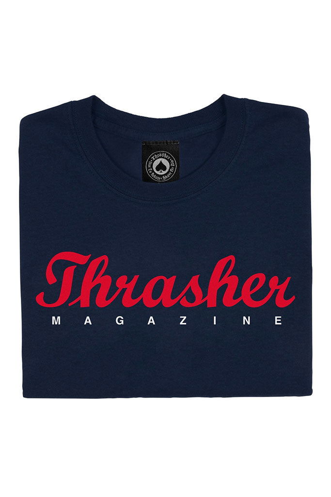 Camiseta Hombre THRASHER SCRIPT TEE Navy