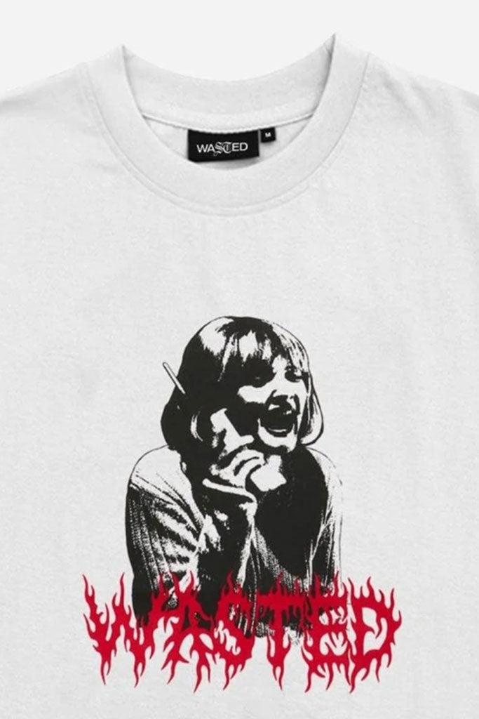Camiseta Mujer WASTED PARIS SCARY WOMEN TEE White
