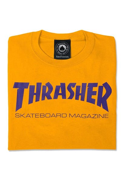 Camiseta Hombre THRASHER MAG TEE Gold/Purple