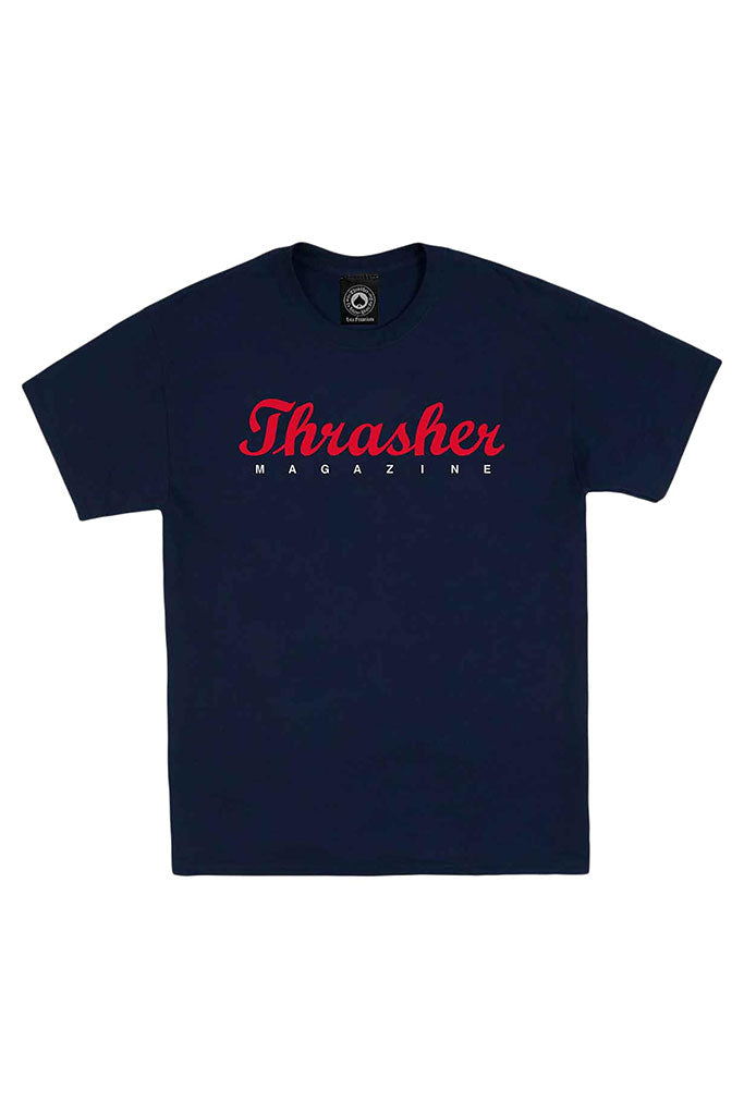 Camiseta Hombre THRASHER SCRIPT TEE Navy