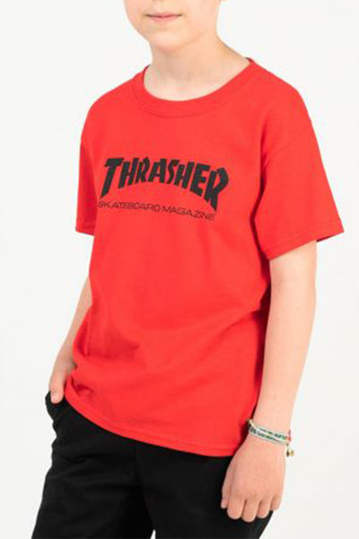 Camiseta Niñx y Mujer THRASHER MAG KIDS TEE Red